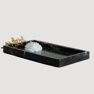 Black Monique Marble Tray